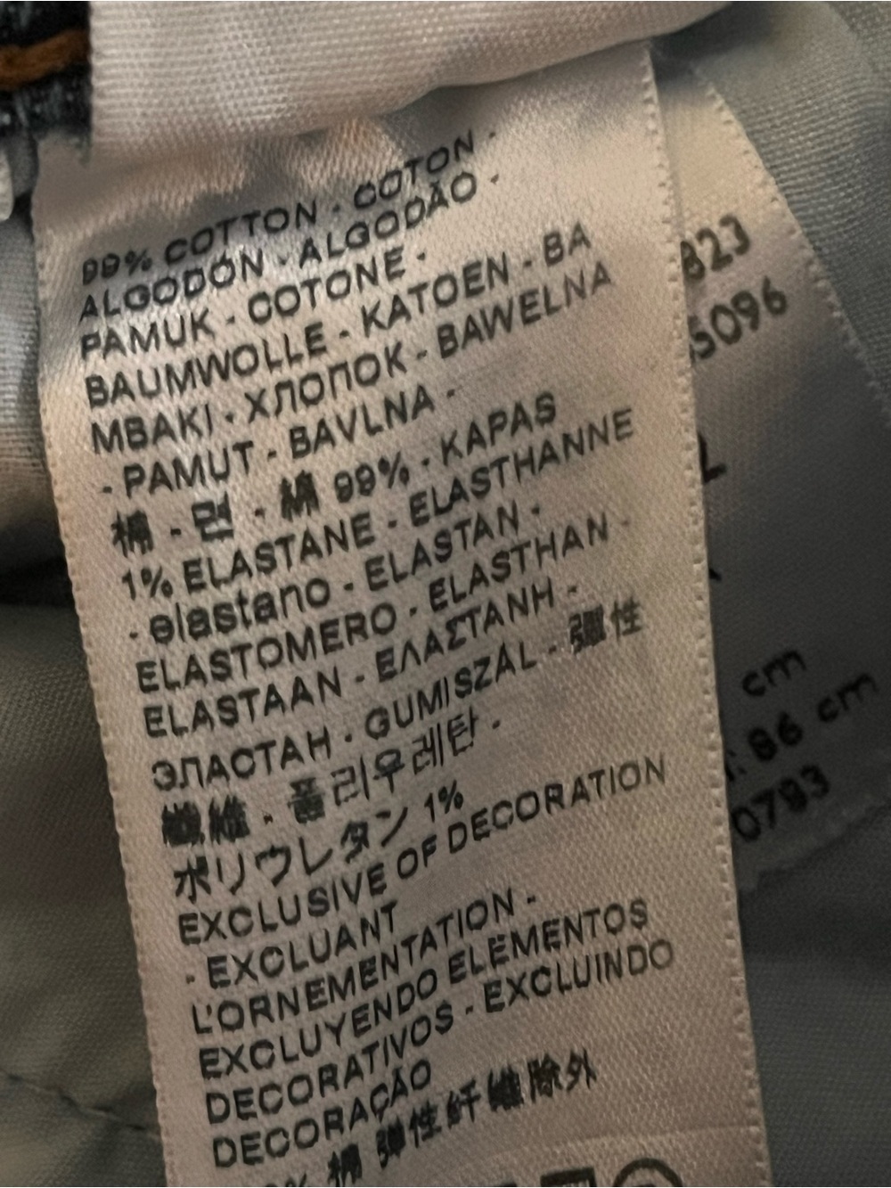 Levi's Ribcage Bell High Rise Flare Blue 24 - Picture 12 of 13